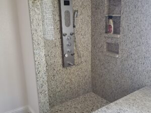 Granite Wrapped Shower Granite Wrapped Shower