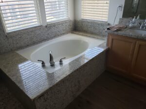 Granite Wrapped Sunk-in Tub Granite Wrapped Sunk-in Tub