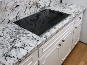Custom Granite with Stove Top Fabrication & Installation Full Backsplash