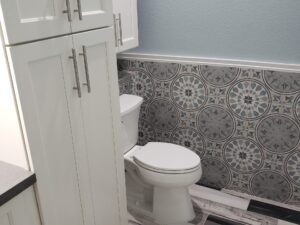Bathroom with Decorative Wainscot Bathroom with Decorative Wainscot