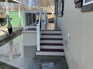 Custom built Trex deck and railing