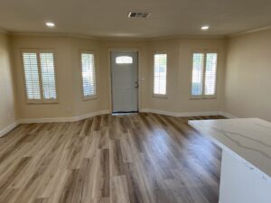 LVP flooring throughout entire area