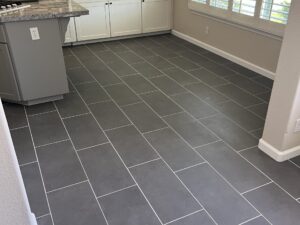 12x24 porcelain tile install