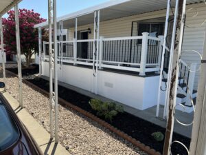 Custom built Trex deck and railing