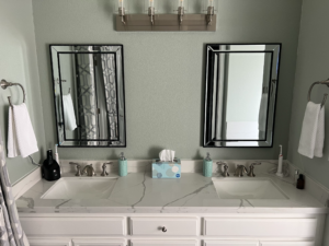 Dual Sink Vanity Top with Backsplash Dual Sink Vanity Top with Backsplash