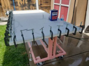 Creating a laminated edge for fabrication